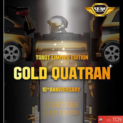 TOBOT GOLD QUATRAN QUADRANT Limited Last Edition CDWR Transformer Robot ...