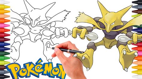 Comment Dessiner Le PokÉmon Alakazam Facilement 065 GÉnÉration 1