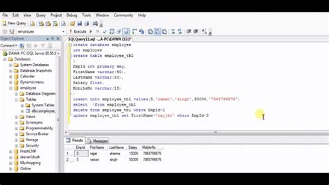 How To Create Table Insert Update Delete In SQL Server Very Easy Steps