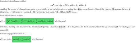 Solved Consider The Initial Value Problem Chegg