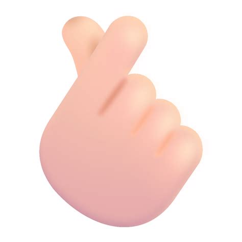 Hand With Index Finger And Thumb Crossed D Light Icon Fluentui Emoji