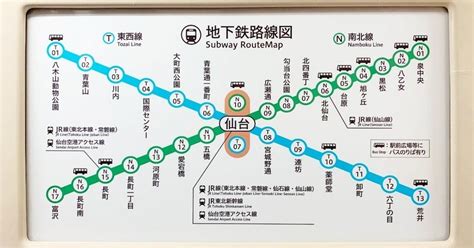 「2つの路線」のいろんな表現＠仙台市地下鉄｜井上マサキ