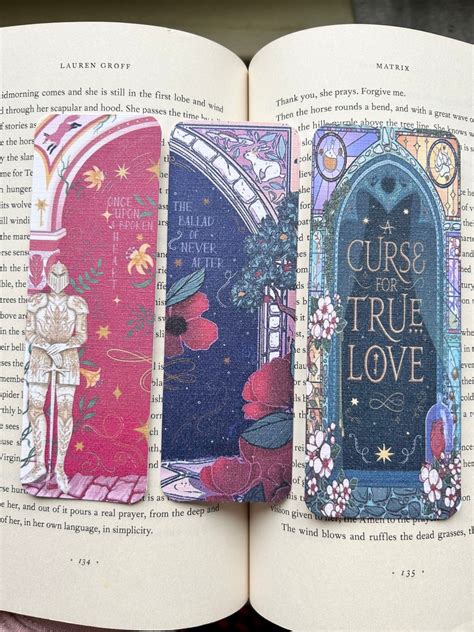 Once Upon A Broken Heart Series Linen Bookmarks Etsy