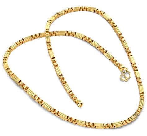 Bfj One Gram Gold Plated Copper Traditional Kerala Designer Neck Chain