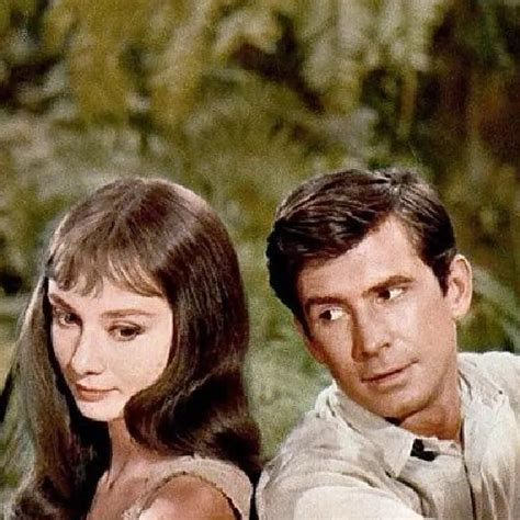 Audrey Hepburn Eternally On Instagram Anthony Perkins And Audrey