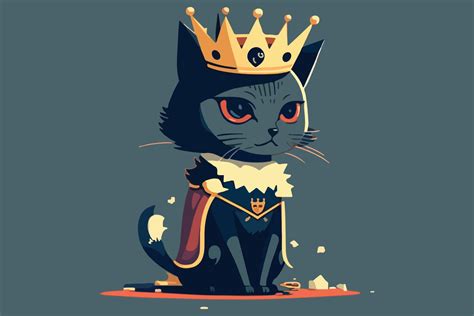 Queen Cat vector illustration 22330611 Vector Art at Vecteezy