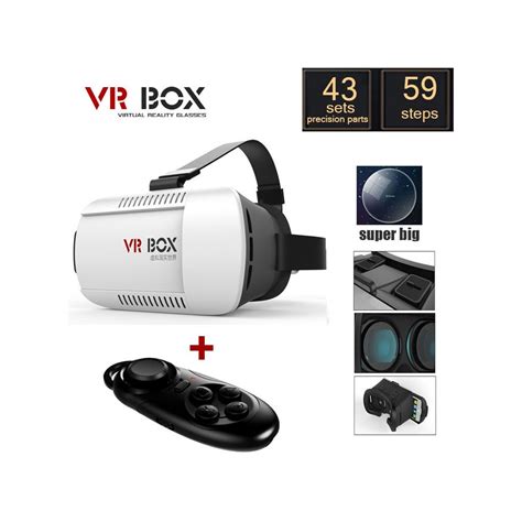3D Очила за виртуална реалност Google Cardboard VR BOX + джойстик