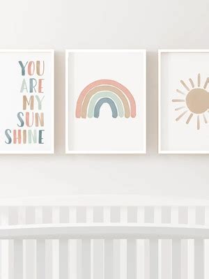 Quadro Decorativo Infantil Arco Iris 4588g2 45x33 Compre Produtos