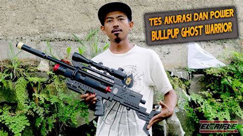 TES AKURASI DAN POWER SENAPAN ANGIN PCP GHOST WARRIOR BULLPUP YouTube