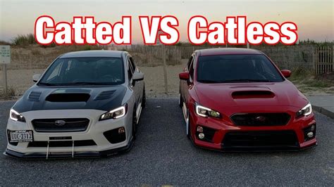 Catted Vs Catless Downpipe High Flow Cat Exhaust Sound Clips Wrx