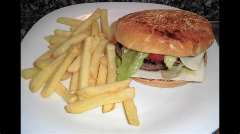 Hamburguesa Con Patatas Fritas Youtube