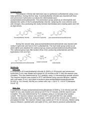 Two Step Synthesis of Sulfanilamide - Introduction The purpose of these ...