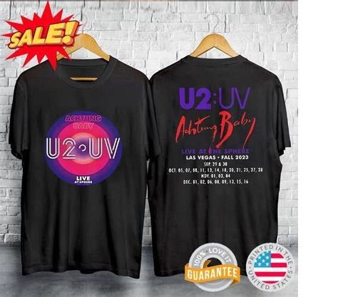 U2 Achtung Baby Live At Sphere Las Vegas Fall 2023 Concert T-Shirt - Walmart.com