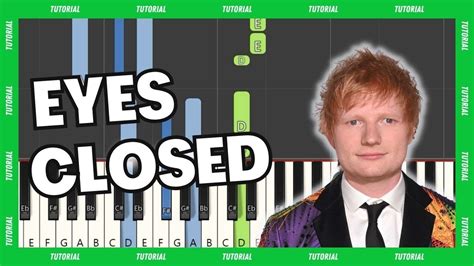 Ed Sheeran Eyes Closed Piano Tutorial Easybeginner Youtube