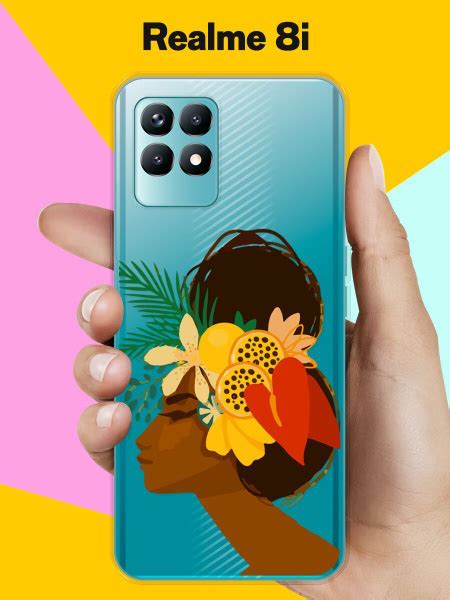 Силиконовый чехол на realme 8i Девушка / для Реалми 8И - купить с ...