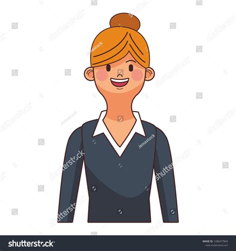 Woman Blonde Avatar Portrait Stock Vector Royalty Free 1288477843 Shutterstock