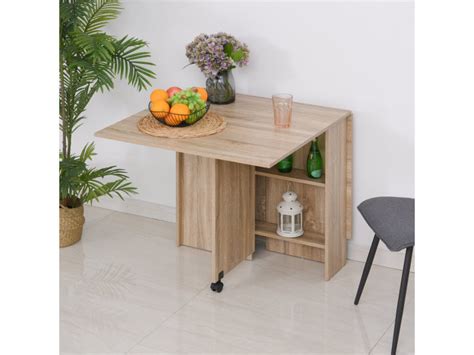 Table Pliante De Cuisine Salle Manger Amovible Sur Roulettes L X