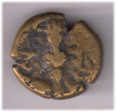 Kashmir Hindu Kingdom , Harsha deva 1089 - 1102 brass coin H8 - KB ...