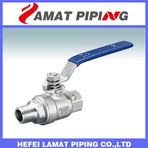 Ss304ss316 Stainless Steel Bsp Npt Malefemale Two Piece Ball Valve China Ball Valve And Bsp