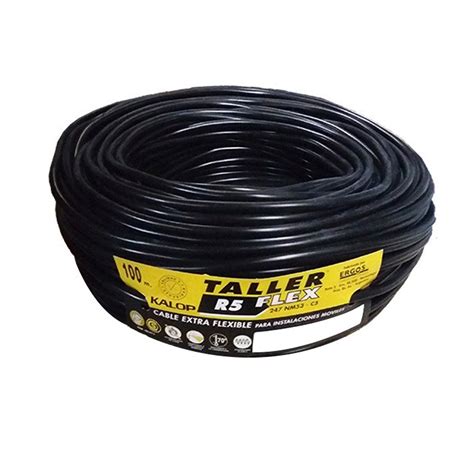 Cable Tipo Taller X Mm Negro X Mts Kalop Stg Soluciones