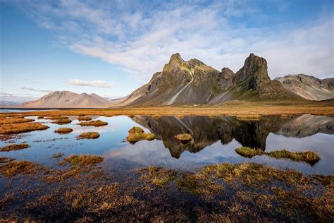 Reflection Of Eystrahorn Mountain In Iceland Photograph By Alexios