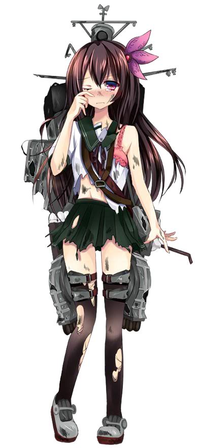 艦これ中破絵bot On Twitter 睦月型駆逐艦2番艦の如月と申します。 ウェーク島では五月蝿いf4f戦闘機の攻撃を受けながら奮戦し