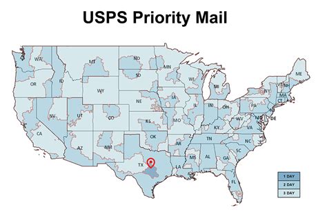 Usps Priority Mail Zones Map