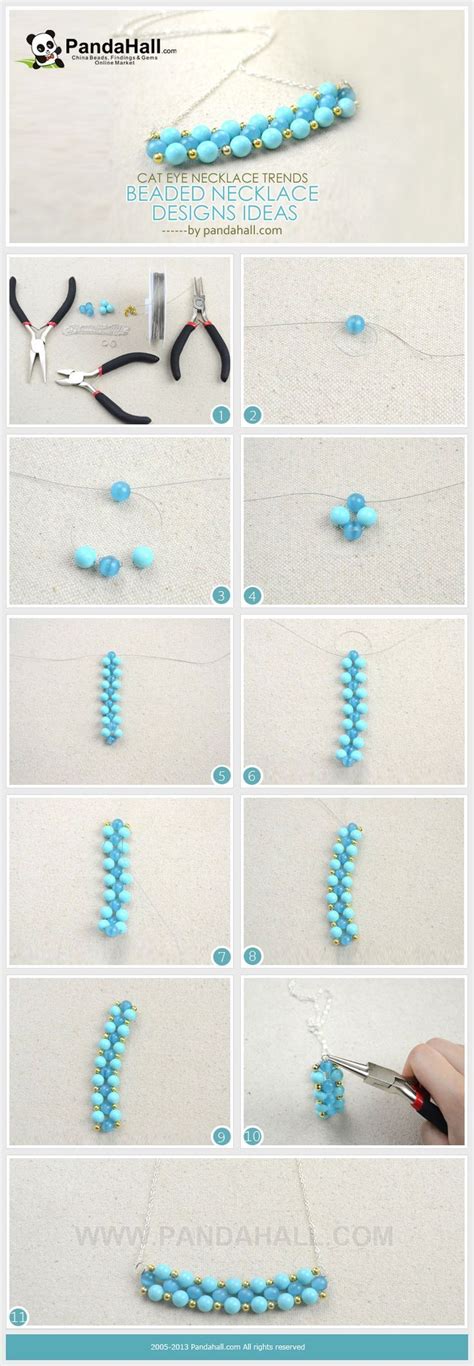 Jewelry Making Tutorial How To Make Simple Beaded Necklace Simple