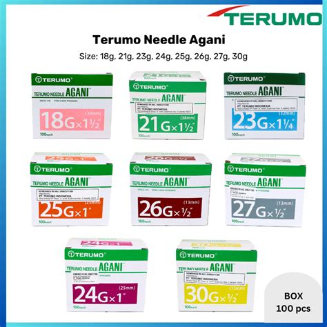 Jual Terumo Agani 100pcs 18g 21g 23g 24g 25g 26g 27g 30g Jarum