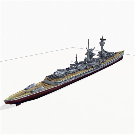 3d model armored cruiser