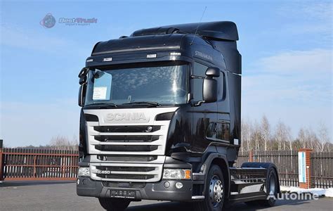 SCANIA R450 STREAMLINE BEZ EGR 1400L NOWE OPONY Truck Tractor For