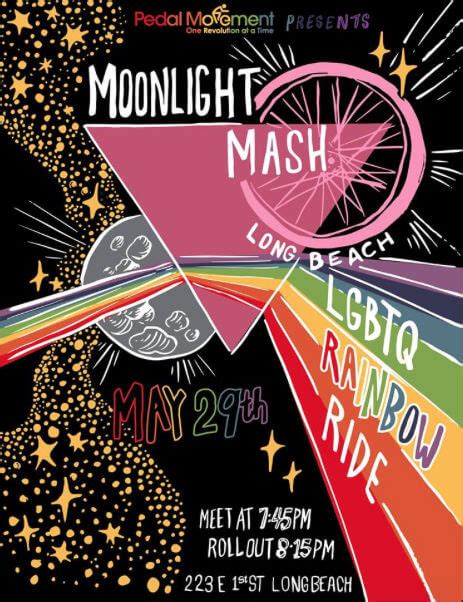 Moonlight Mash Rainbow Ride Visit Gay Long Beach