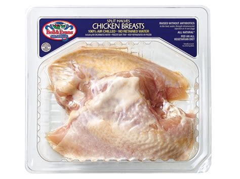 Chicken Breast Bone In Split Breast Bell And Evans 1pk Wading River