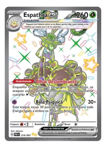 Carta Pok Mon Tcg Spathra Ex Shiny Destinos De Paldea Parcelamento