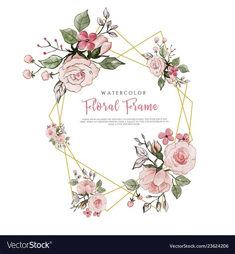 Watercolor Floral Vector Border / Learn how to draw floral elements, how.