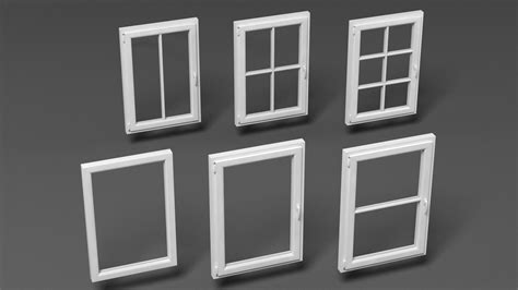 Upvc Windows Set 3d Model 19 Max Obj Fbx Free3d