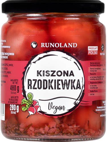 Runoland Kiszona Rzodkiewka 480g Runoland Sklep EMPIK