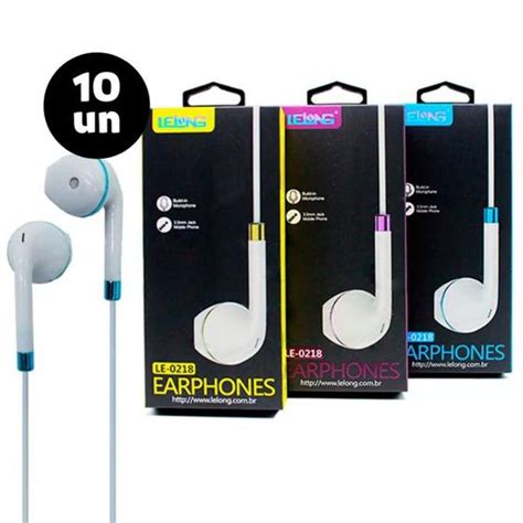 Kit Fones De Ouvido Lelong Microfone Atacado Revenda Fone De