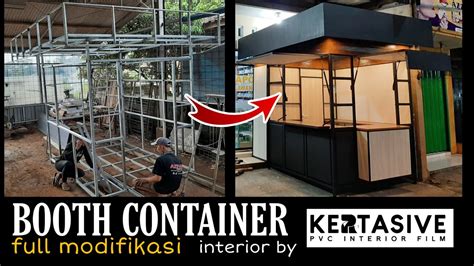 MEMBUAT BOOTH CONTAINER CUSTOM Ala WELDER TASIK Dengan Kombinasi