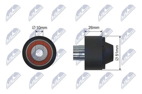 Deflection Guide Pulley V Ribbed Belt Rnk Ct Nty