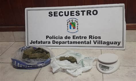 Incautan más de medio kilo de marihuana en Villaguay