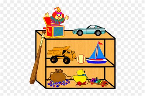 Toy Shelf Clip Art