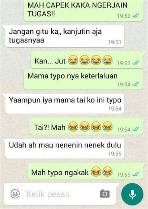 11 Chat lucu waktu orang tua typo, endingnya kocak