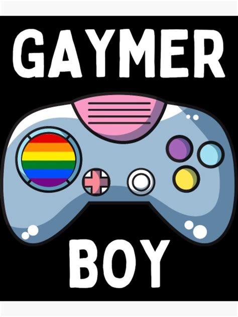 Gaymer Boy Controller LGBT Gamer Gay Pride Month Poster For Sale By