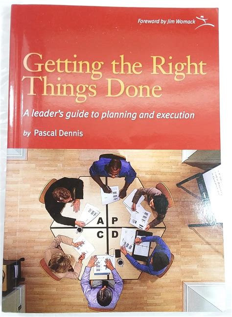 Getting The Right Things Done A Leaders Guide To Planning