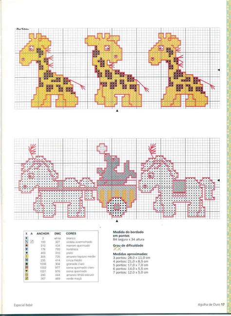 Schemi A Punto Croce Per Bambini Giraffe Arte Del Ricamo