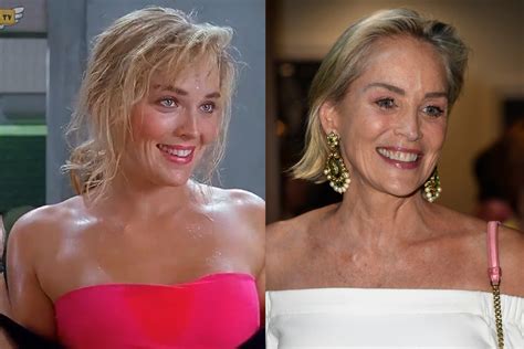 80s Then And Now Sharon Stone Adventure Crunch