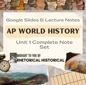 Ap World History Unit Global Tapestry C Complete Note Set