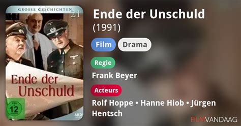 Ende Der Unschuld Film 1991 FilmVandaag Nl