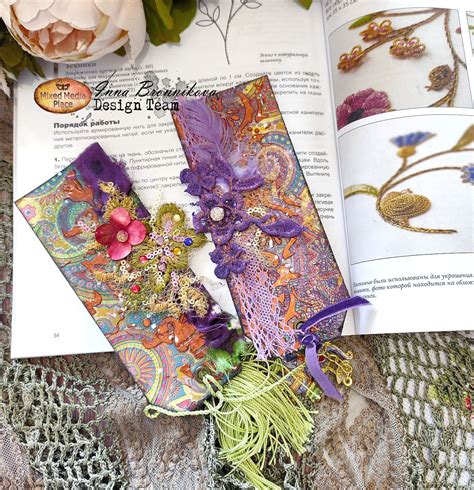 Mixed Media Place Boho Bookmarks By Inna Bronnikova